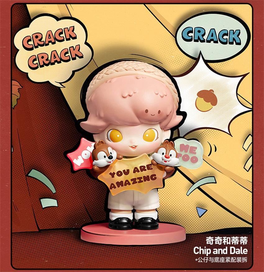 【中國直郵】 POP MART 泡泡瑪特 DIMOO WORLD × 迪士尼系列 手辦盲盒玩具禮物 隨機盲盒1個