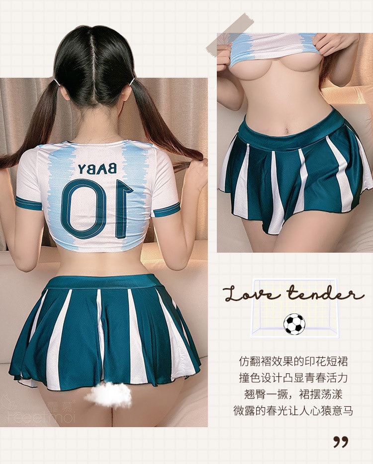 【中國直郵】霏慕 蝴蝶飾胸露臀開襠連身衣情趣內衣純欲萌兔女郎俏皮