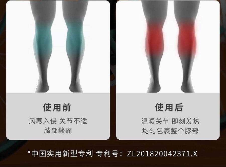 【中國直郵】小米有品PMA酷輕鬆石墨烯遠紅外線熱敷理療護膝 銀灰色(單只裝)