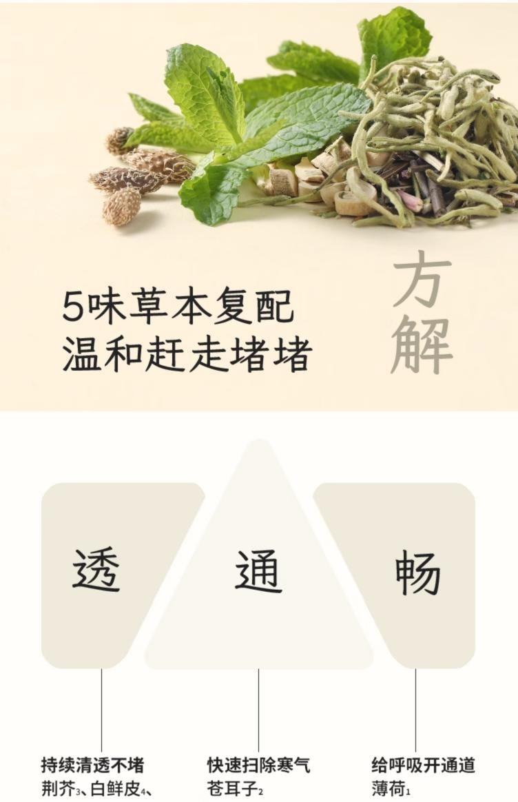 【中国直邮】 小羊森林 苍耳子精油棉棒  24支*1盒  儿童鼻油畅通通棉棒一级精油舒缓型