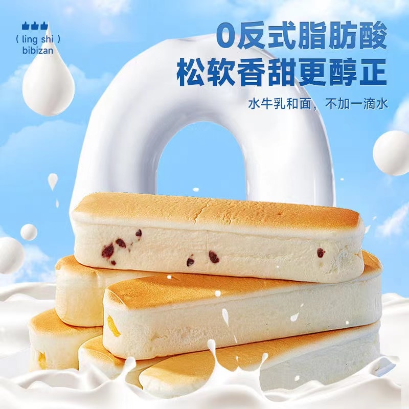 【中國直效郵件】比贊水牛乳蛋白棒麵包早餐蛋糕蔓越莓味/奶香原味/350g