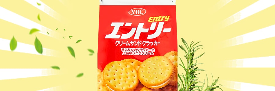 日本YBC 奶油香草夾心餅乾 148g
