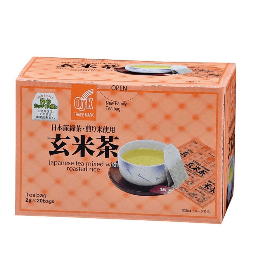【马来西亚直邮】日本 OSK 新家庭100%日本茶叶玄米茶 2g 20bags