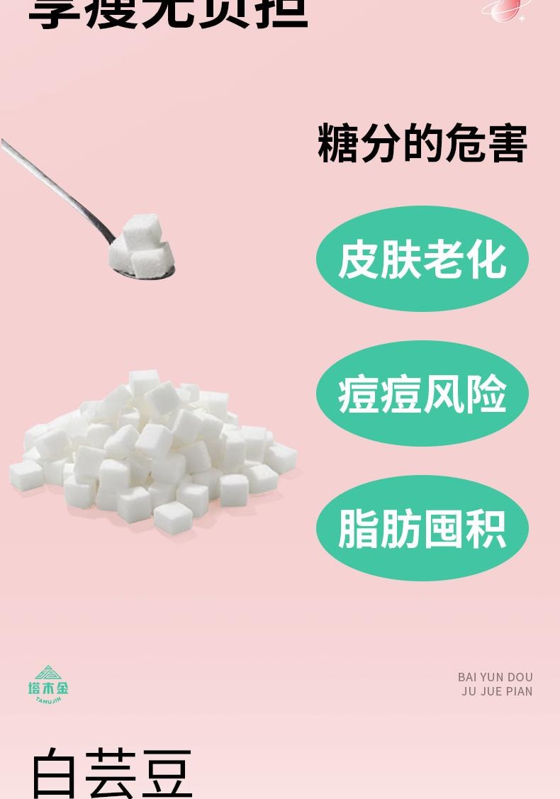  北京同仁堂 白芸豆益生元咀嚼片30片 阻断压片糖果膳食纤维大餐碳水脂肪救星
