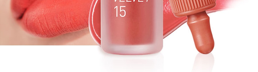 韩国PERIPERA菲丽菲拉 小奶瓶空气唇釉 #15浅珊瑚红 4g
