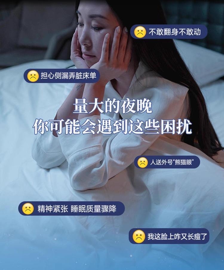 Medical-Grade Pure Cotton Sensitive Skin-Friendly & Breathable Overnight Disposable Period Underwear 2 Packs 6ct XL