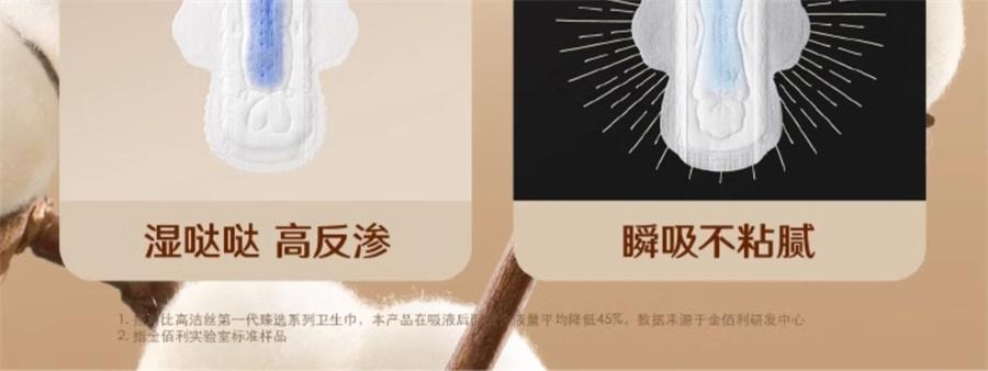 【中国直邮】 美国 高洁丝 阳光烘烘纯棉卫生巾240mm *8片/包