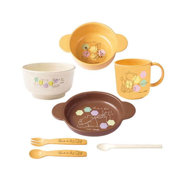 Combi Japan Baby Feeding Set Winnie The Pooh Edition by Japanese Taste