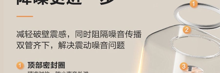 蘇泊爾SUPOR 破壁機豆漿機攪拌機 高速降噪靜音加熱 1.5L HBR702US【新爆款帶罩靜音首發特價】