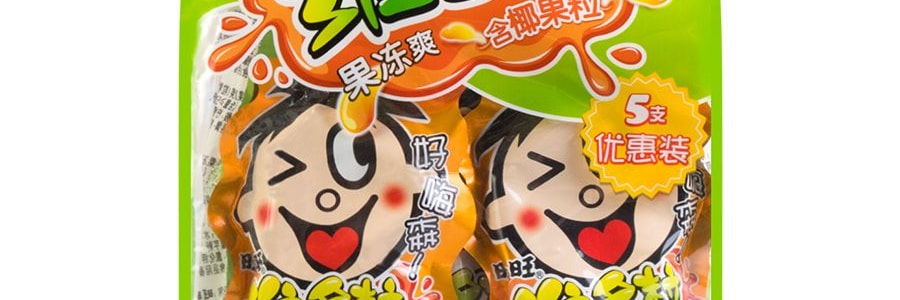 台灣旺旺 維多粒果凍爽 5支優惠裝 750g 口味隨機發放