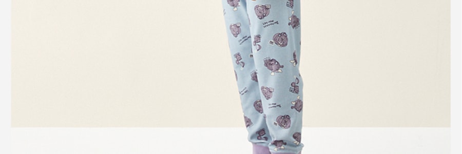 BANANAIN蕉內 兒童睡衣超市主題家居服套裝 男女童秋衣秋褲睡衣睡褲 520C 藍底洋蔥 130cm