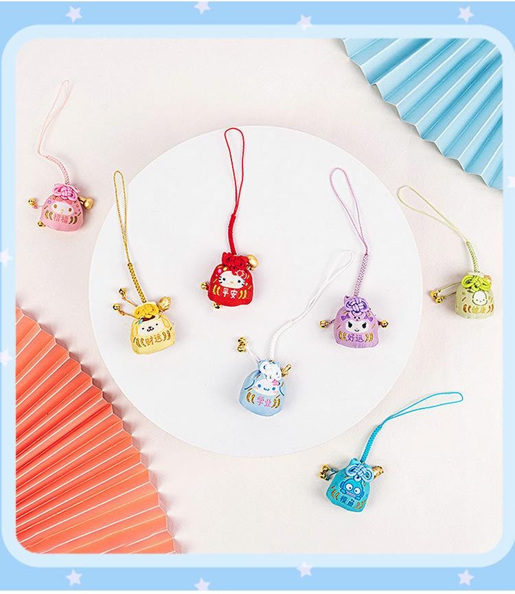 【中国直邮】 日本 SANRIO 纳福福袋挂件 钥匙扣 可爱 好运 礼物 萌宠 车载 包包 手机-大耳狗1个