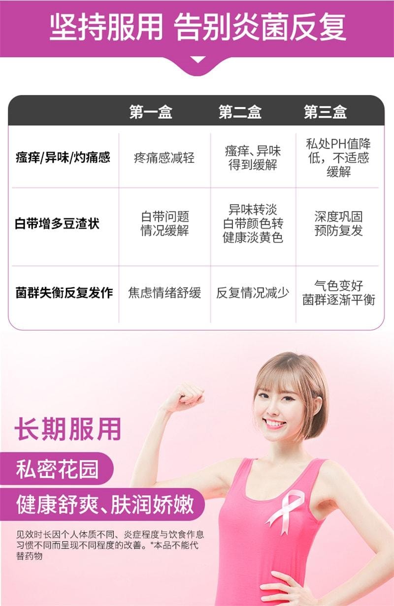 【中国直邮】 莱特维健 女性益生菌胶囊 平衡私秘处菌群 保持私密部位健康 30粒/盒(呵护女性私密健康)