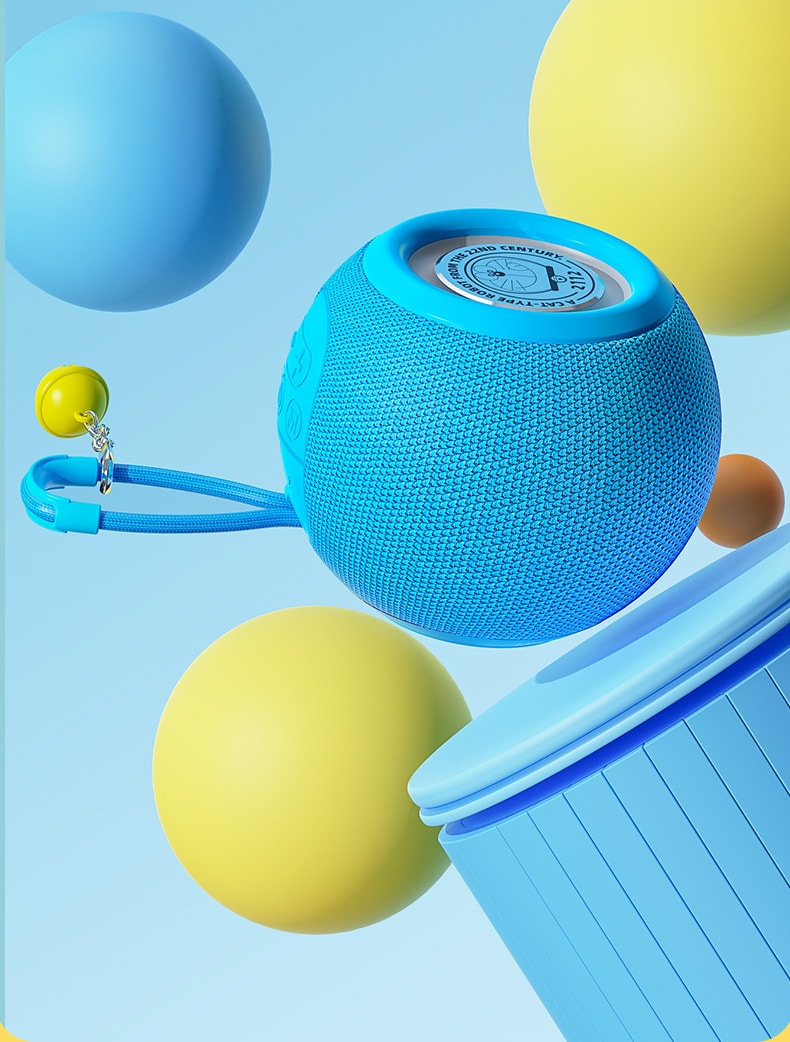 【中國直郵】哆啦A夢 s55網藝便攜式藍牙音箱迷你戶外無線藍牙低音炮音響 藍色