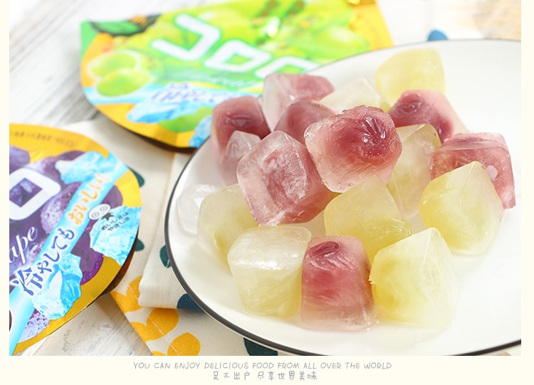 【日本直郵】 UHA悠哈味覺糖 全天然果汁軟糖 青葡萄口味 48g