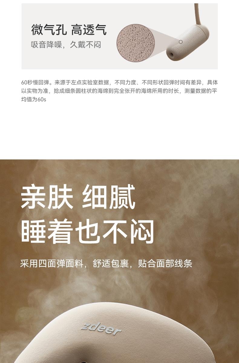 左点 zdeer眼部按摩仪 护眼智能眼罩缓解疲劳  ZD-RE0201 驼色 1件