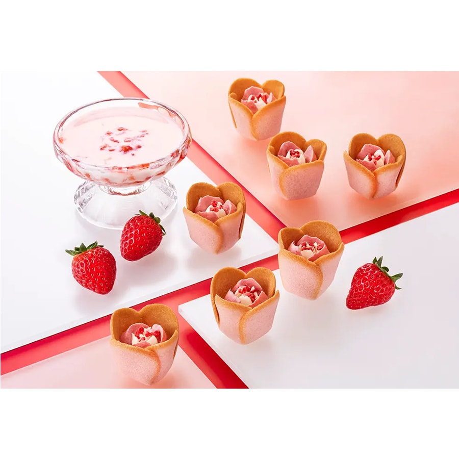 【日本直郵】日本 TOKYO TULIP ROSE 高端鬱金香玫瑰 春季限定 夢幻花朵甜點 草莓口味 4個