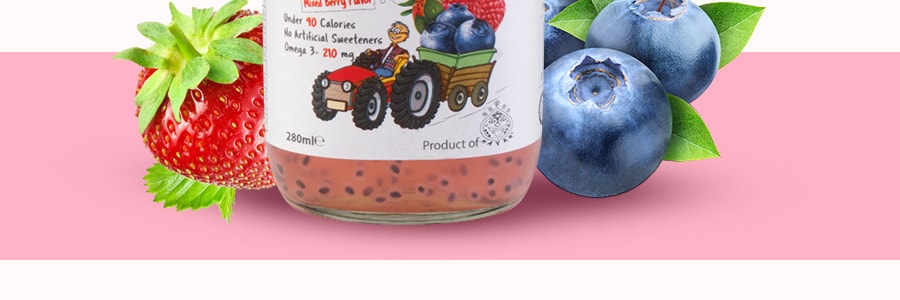 【贈品】巴西瑪雅 蘭香子果飲 草莓藍莓混合味 280ml