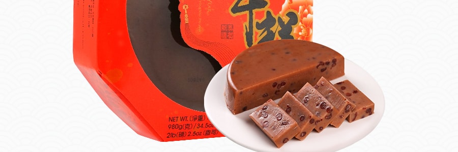 【全美超低價】台灣梅花鄉 年年糕升 年糕 紅豆味 980g