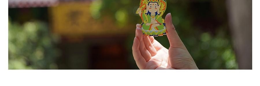 灵隐祈福 药师佛转转佛冰箱贴 磁吸装饰贴 身体健康 112*112*21mm