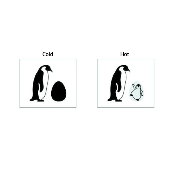 Eco-friendly Reusable Beverage Color Changing Bag  #Penguin Purple