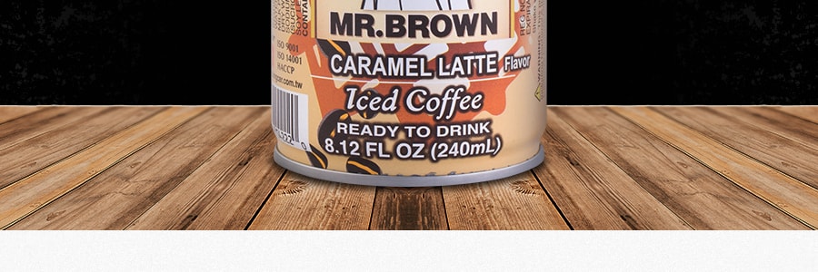 台灣MR.BROWN伯朗 三合一咖啡即飲品 焦糖拿鐵風味 240ml*6瓶