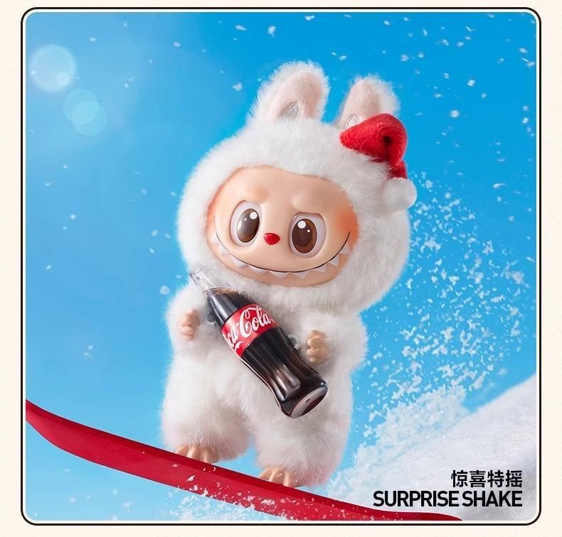 【中国直邮】 POP MART 泡泡玛特 拉布布LABUBU可口可乐系列搪胶脸盲盒 1个【官方正版】