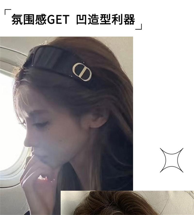 【中国直邮】 亲太太 发箍墨镜女款头箍发卡二合一防紫外线太阳眼镜 黑色框【防紫外线】1个装