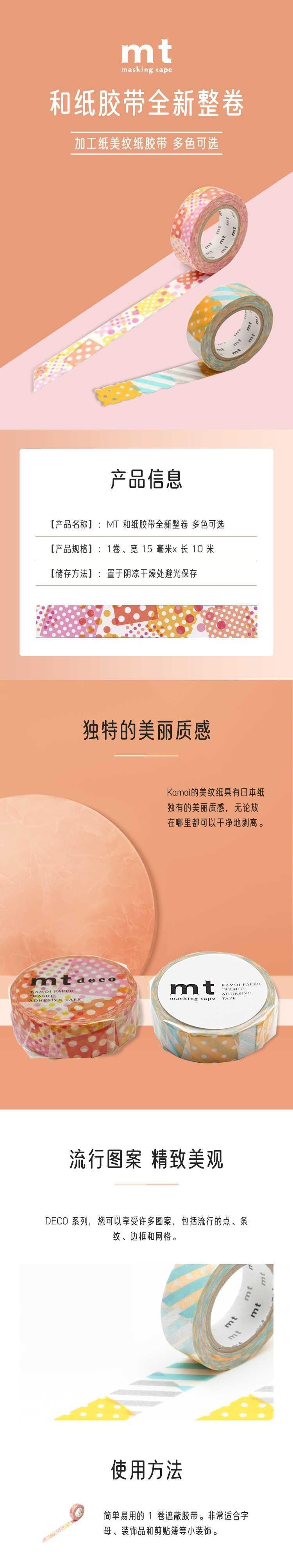 【日本直郵】MT 和紙膠帶全新整捲 想像的刺猬