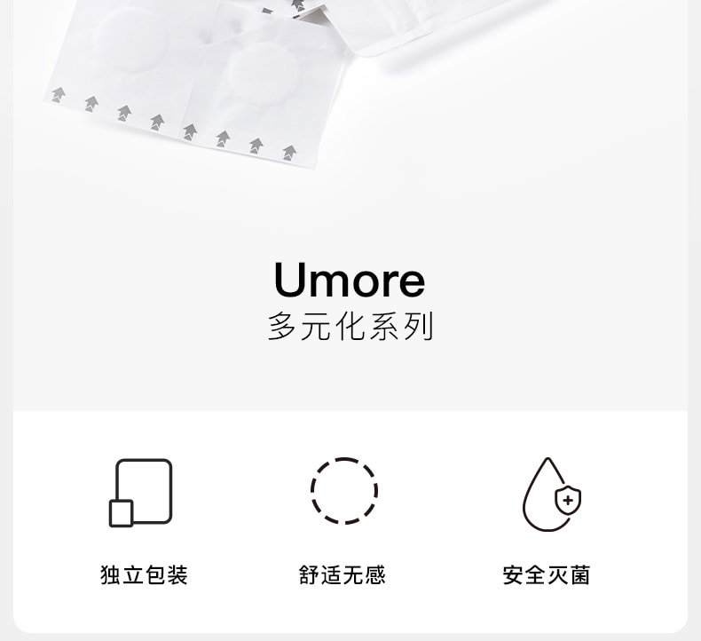 【中国直邮】ubras乳贴 娇点保护贴(五对装)-白色-均码