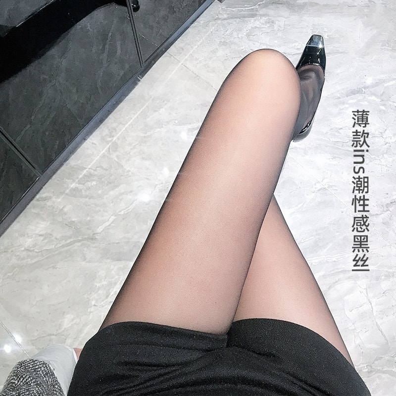 【中国直邮】景竹 新品 光腿神器丝袜超薄款 均码 黑色(买三送一)