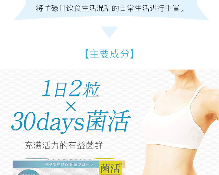 myBio 活菌膳食纤维清爽益生元胶囊 30日量 75g