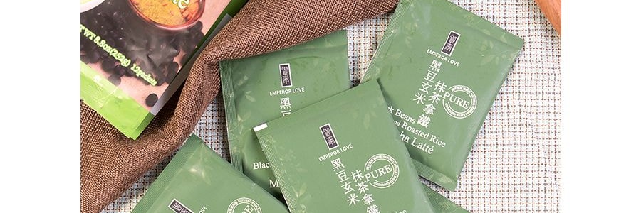 台灣EMPEROR LOVE禦奉 黑豆玄米抹茶拿鐵 12包入 240g