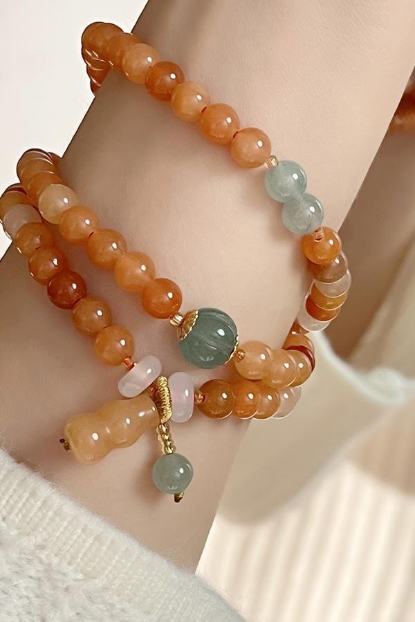 【招財納運】白玉菩提算盤珠手串 蓮蓬雙圈文玩手鍊 天然菩提子奶豆盤玩 招財轉運護身符