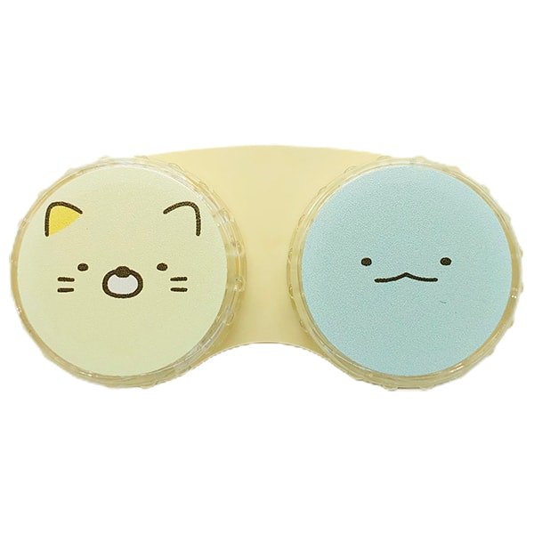 【日本直郵】Sho-Bi 妝美堂 Sumikko 角落小夥伴 貓與蜥蜴 美瞳隱形眼鏡收納盒 1個