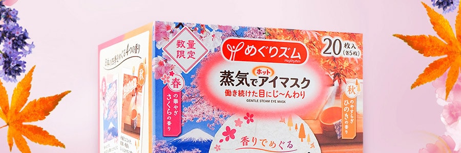 日本KAO花王 蒸汽眼罩四季限定款 四种香味 20枚入