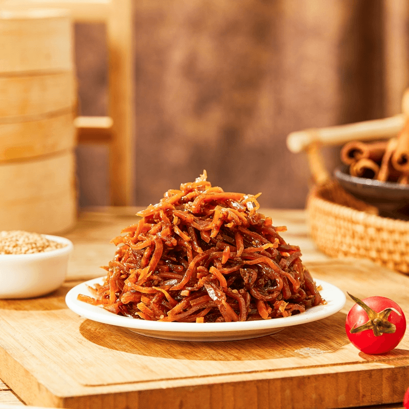 六必居 酱爆芥丝 咸菜疙瘩丝 酱香爆炒芥菜疙瘩丝下饭菜酱菜70g*2袋