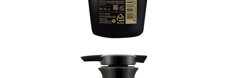 韓國RYO呂 黑色參寶抗老化防脫髮 中/乾性髮質適用 洗髮精x2瓶+護髮素x1瓶【黑呂超值400ml*3瓶裝】