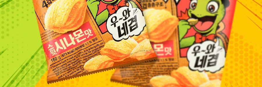 韩国ORION好丽友 忍者龟薯片 甜肉桂味 160g
