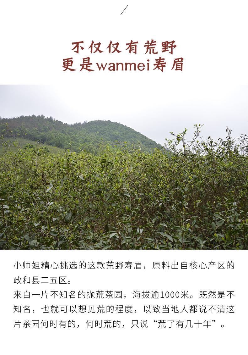 小师姐评茶 【美国现货秒发】 2017年政和高海拔荒野寿眉 白茶饼 老茶枣香药韵 汤感甘冽顺滑 理气润肺 燥湿除烦 提升免疫 抗氧化 醇厚野韵 240g