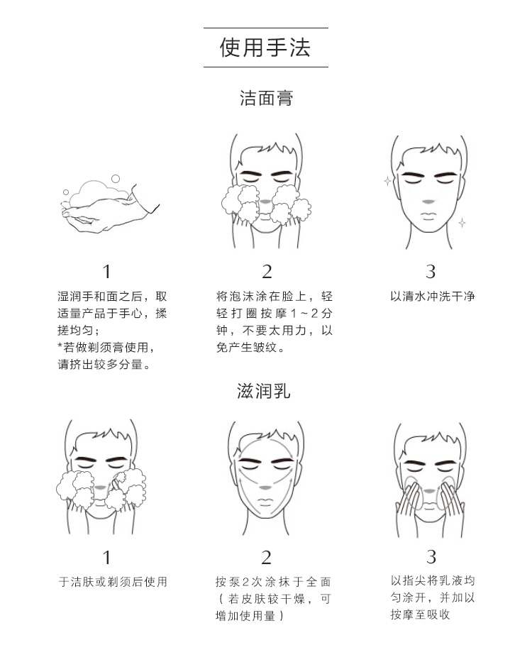 【日本直郵】日本本土版 資生堂男士護膚套裝2件組 潔面+滋潤乳霜