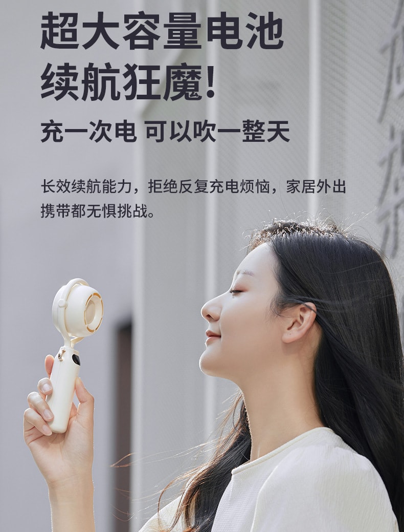 【中國直郵】FOXTAIL 三麗鷗戶外手持風扇 高速靜音大風USB風扇-帕恰狗 1件丨*預計到達時間3-4週