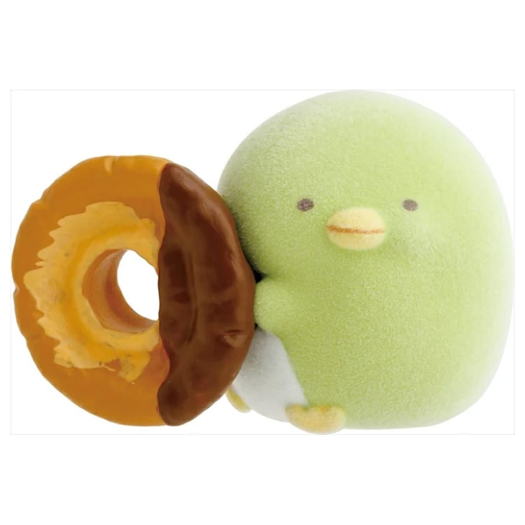 【日本直郵】SAN-X 角落生物 甜甜圈植絨小擺飾 企鵝