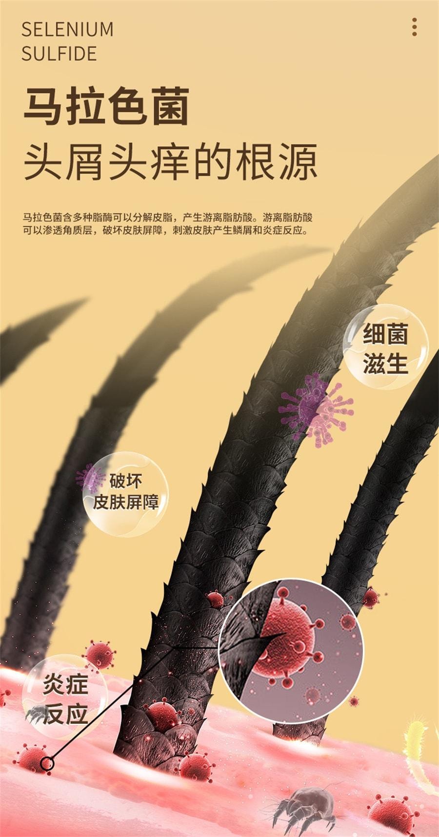 【中国直邮】 希王 二硫化硒洗头水洗剂去屑洗发水 100g /瓶