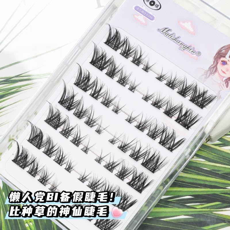  萌睫尚品 嘿嘿系列 免膠分段假睫毛 #狐狸系斜飛狐睫毛 送鑷子