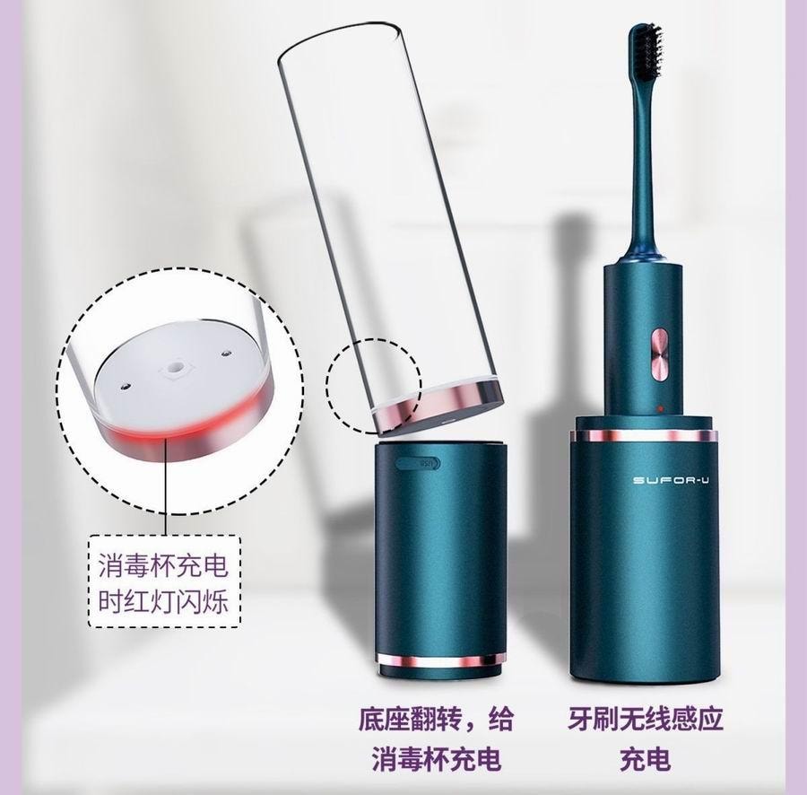 【中国直邮】小米有品 素君品智能杀菌电动牙刷 墨绿色