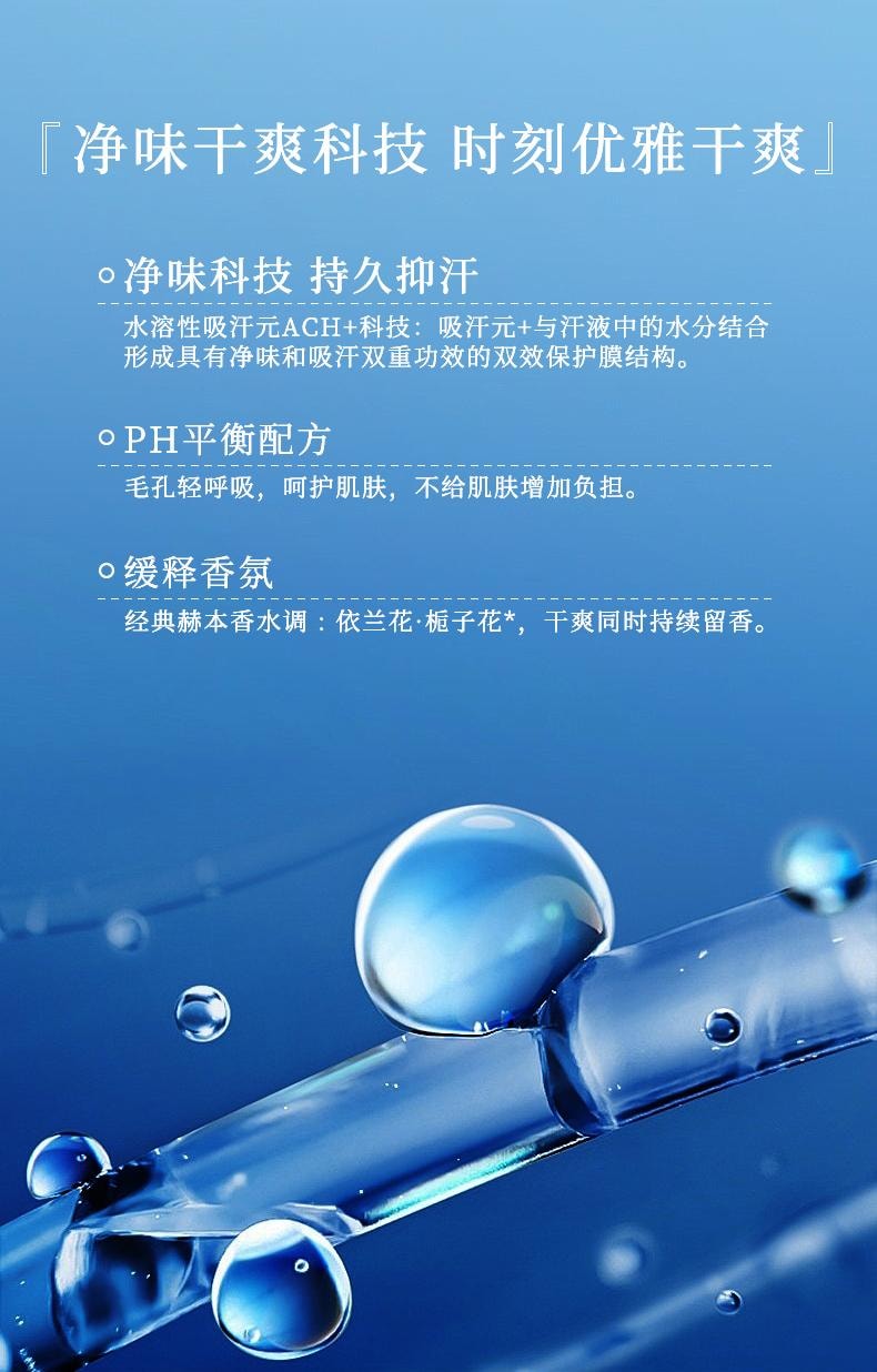 【中国直邮】法国 Avon 小黑裙走滚珠香体露40ml 留香抑汗 干爽 腋下香水【雅芳经典之作】