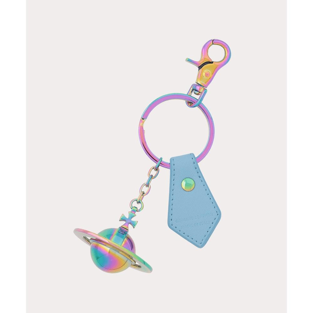 Vivienne Westwood 維維安·韋斯特伍德||SAFFIANO 3D ORB 鑰匙扣||淺藍色×極光 均碼 商品番號:505650907