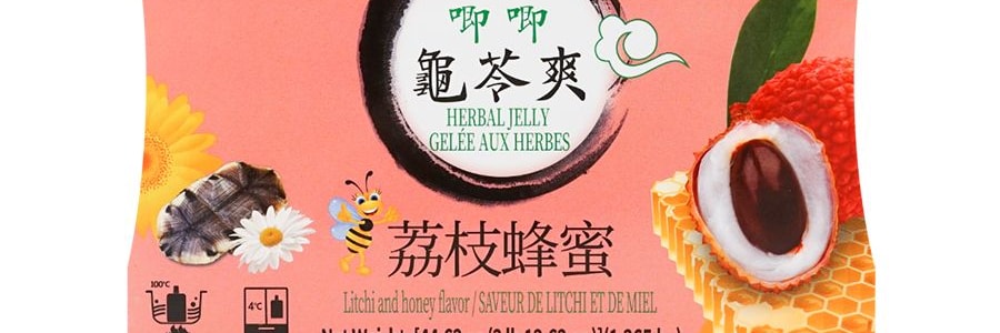 生和堂 唧唧龜苓爽 荔枝蜂蜜味 5袋入 1265g