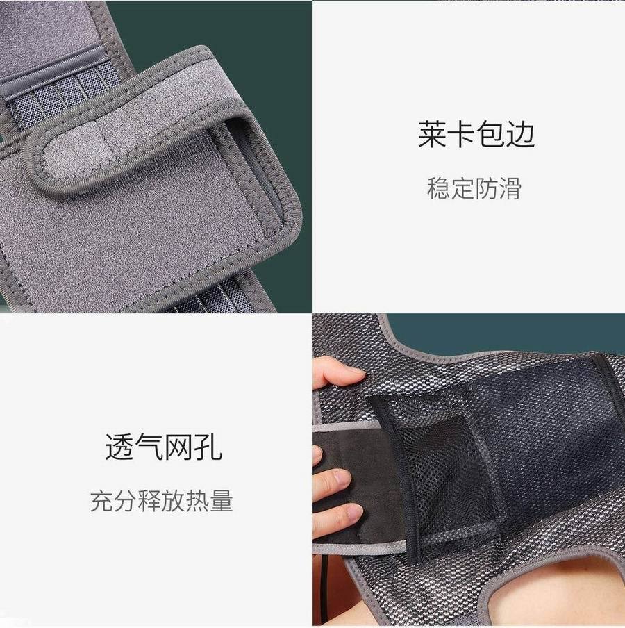 【中國直郵】小米有品PMA酷輕鬆石墨烯遠紅外線熱敷理療護膝 銀灰色(單只裝)